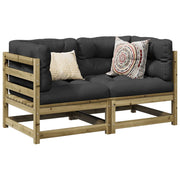 2-piece Lounge Set Impregnated Pine
