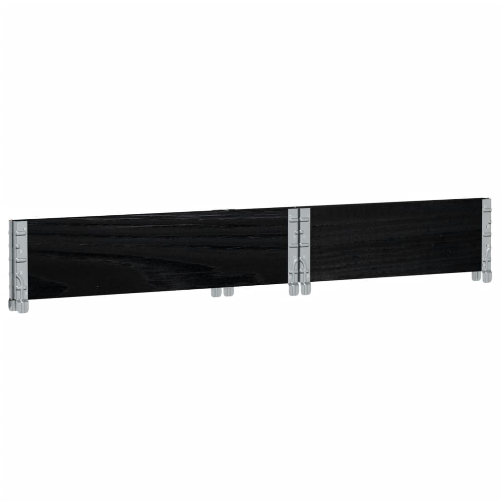 Palletopzetrand 80x60 cm massief grenenhout zwart