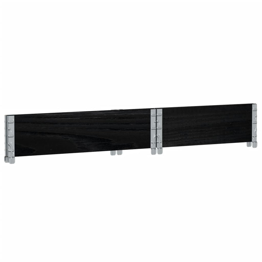 Palletopzetrand 80x60 cm massief grenenhout zwart