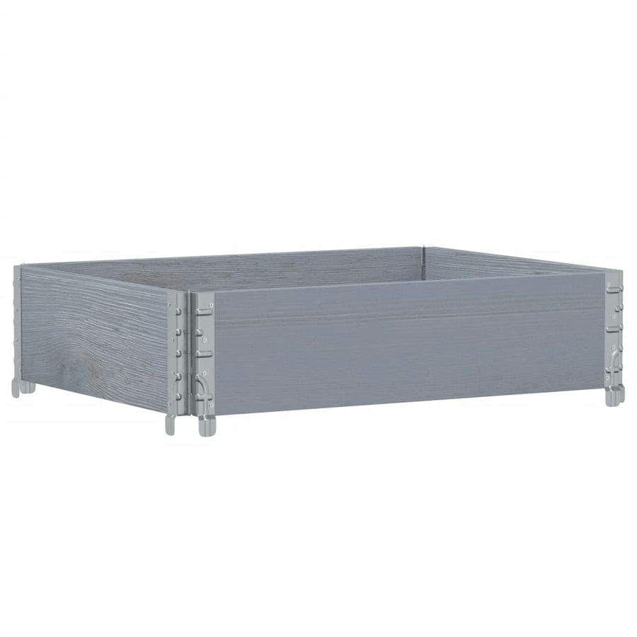 Palletopzetrand 80x60 cm massief grenenhout grijs