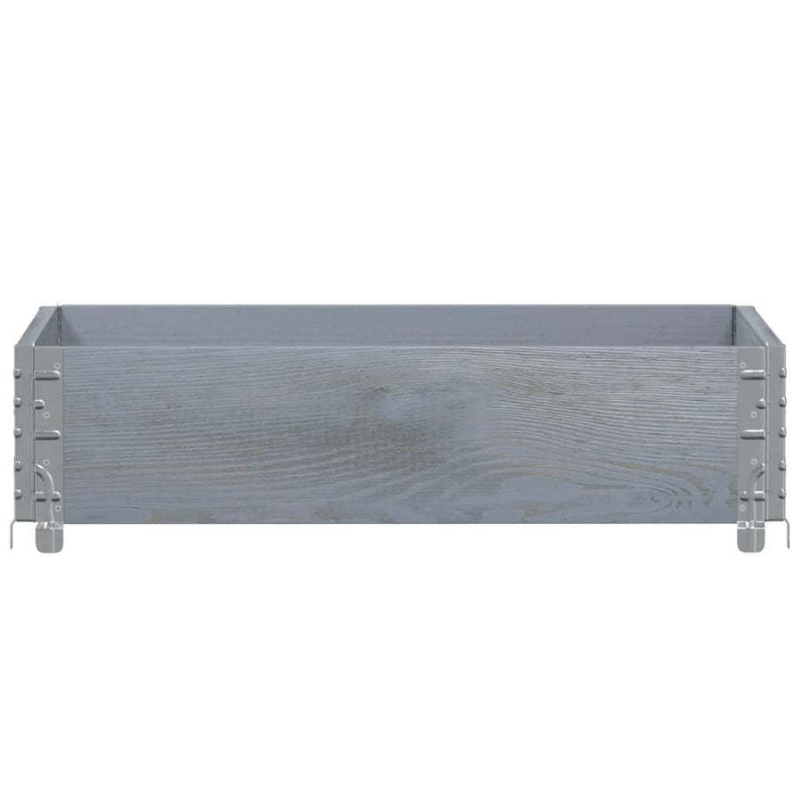 Palletopzetrand 80x60 cm massief grenenhout grijs
