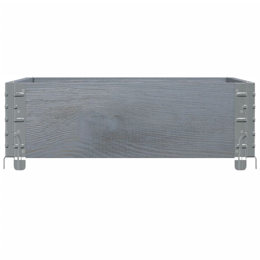 Palletopzetrand 80x60 cm massief grenenhout grijs