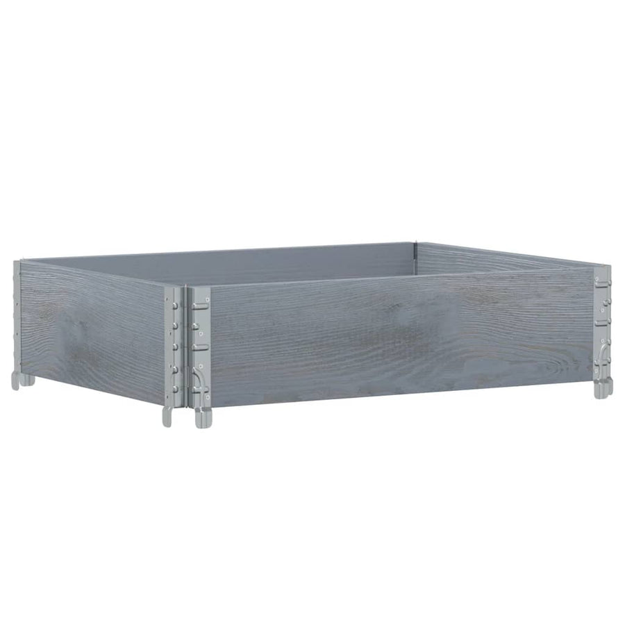 Palletopzetrand 80x60 cm massief grenenhout grijs