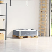 Palletopzetrand 80x60x21.5 cm massief grenenhout grijs