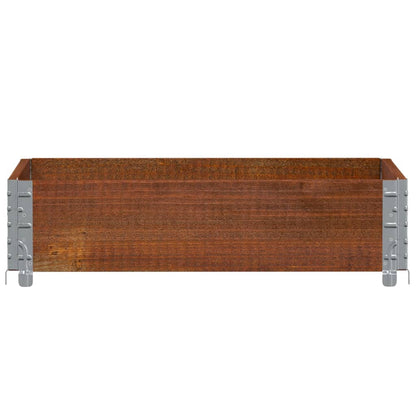 Palletopzetrand Massief Grenenhout Bruin 1
