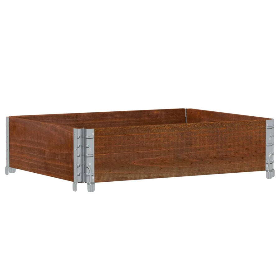 Palletopzetrand Massief Grenenhout Bruin 1