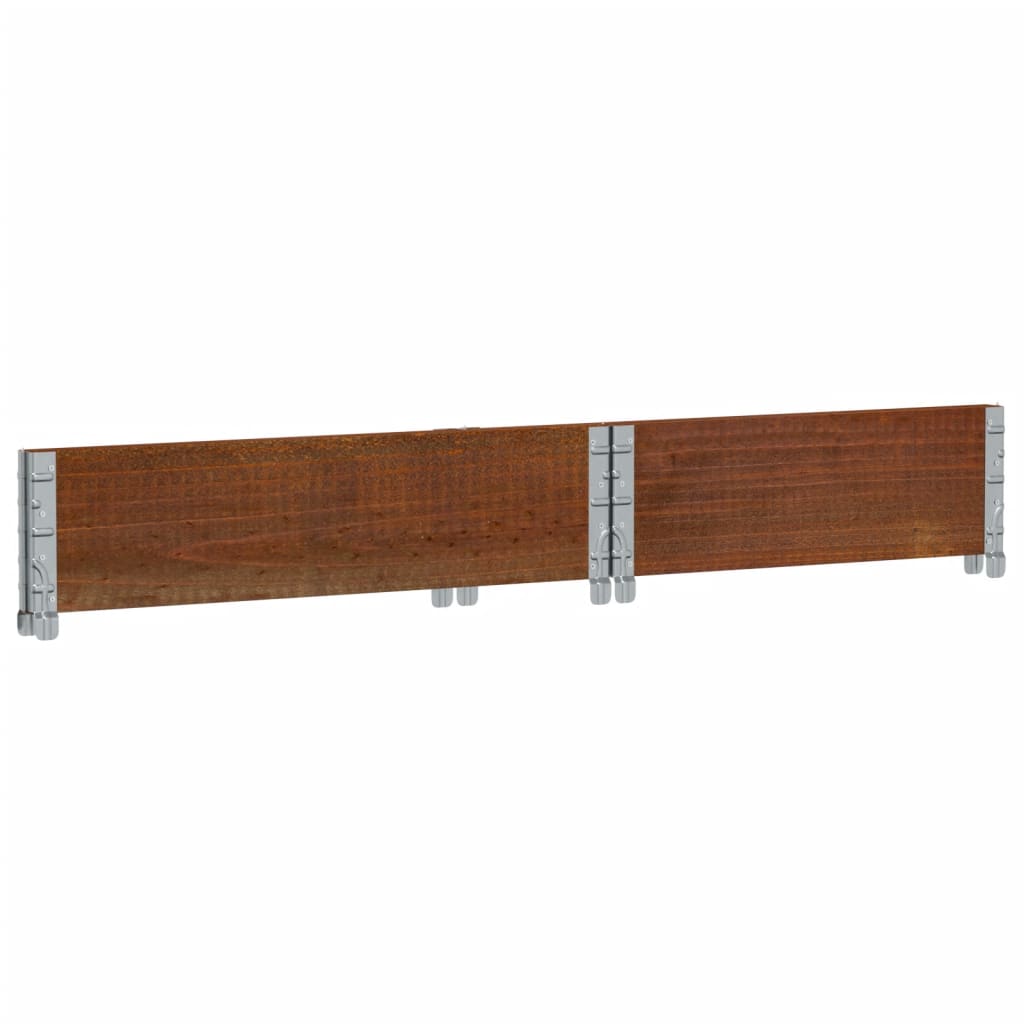 Palletopzetrand Massief Grenenhout Bruin 1