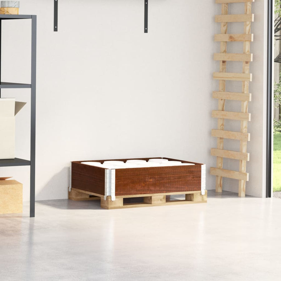 Palletopzetrand Massief Grenenhout Bruin 1