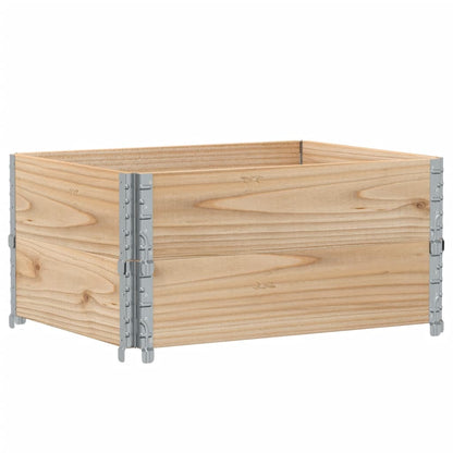 Palletopzetranden 2 st 80x60 cm massief grenenhout