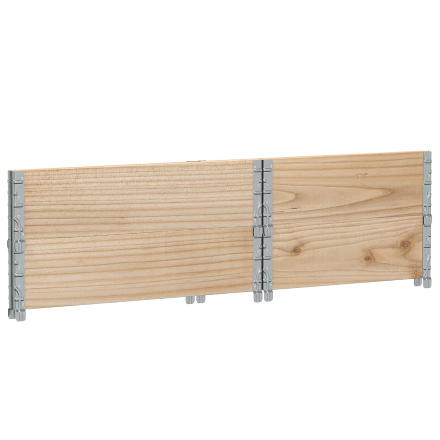 Palletopzetranden 2 st 80x60 cm massief grenenhout
