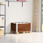 Pallet Collars 2 pcs 80x60 cm Solid Pine Wood Brown