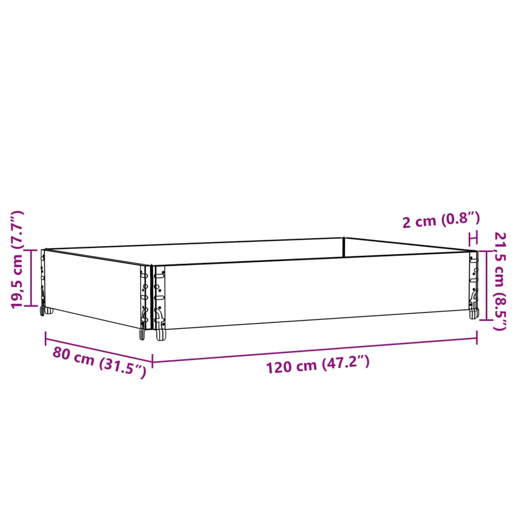Palletopzetrand Massief Grenenhout 1
