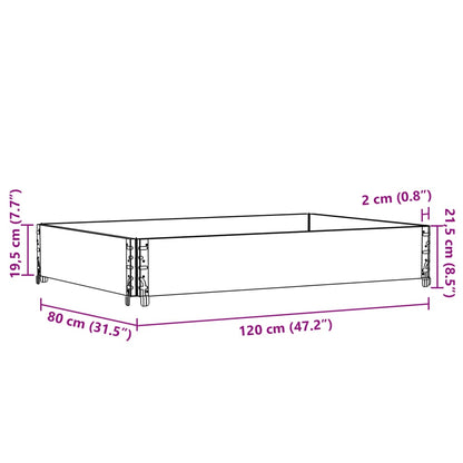 Palletopzetrand Massief Grenenhout 1