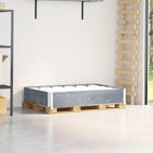 Palletopzetrand massief grenenhout grijs