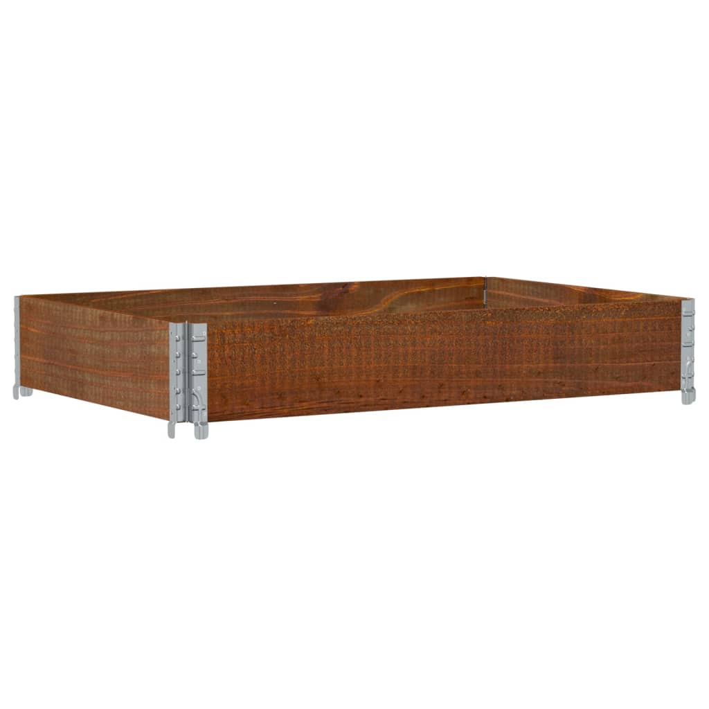 Palletopzetrand Massief Grenenhout Bruin 1