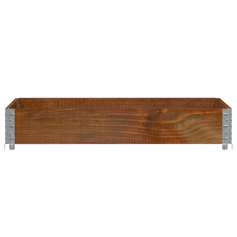 Palletopzetrand Massief Grenenhout Bruin 1