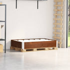 Pallet Collar Solid Pine Wood Brown 1