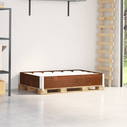 Palletopzetrand Massief Grenenhout Bruin 1