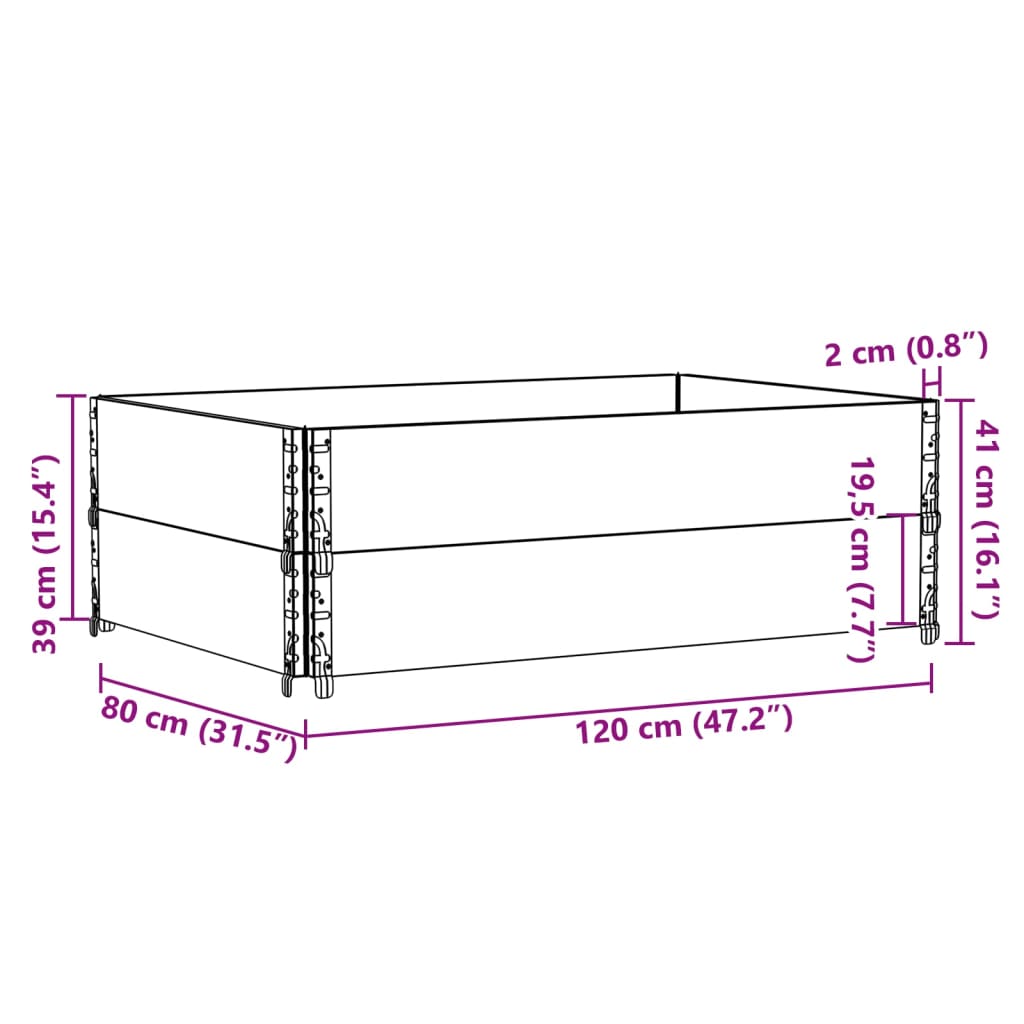 Palletopzetranden Massief Grenenhout 2