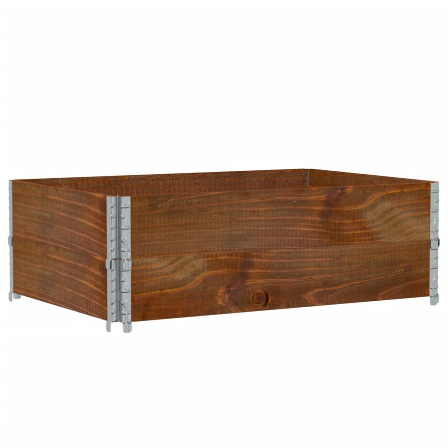 Palletopzetranden Massief Grenenhout Bruin 2