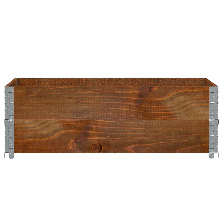 Palletopzetranden Massief Grenenhout Bruin 2