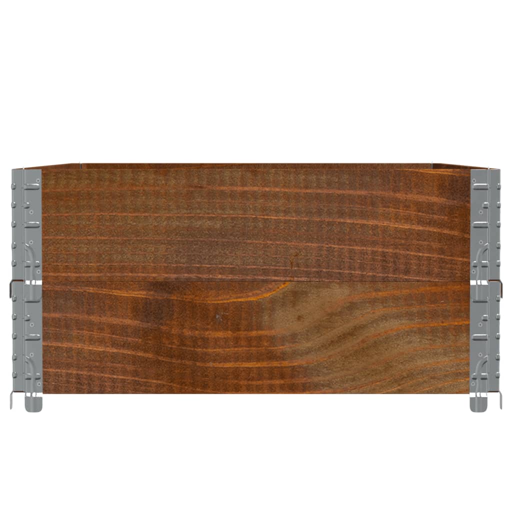 Palletopzetranden Massief Grenenhout Bruin 2