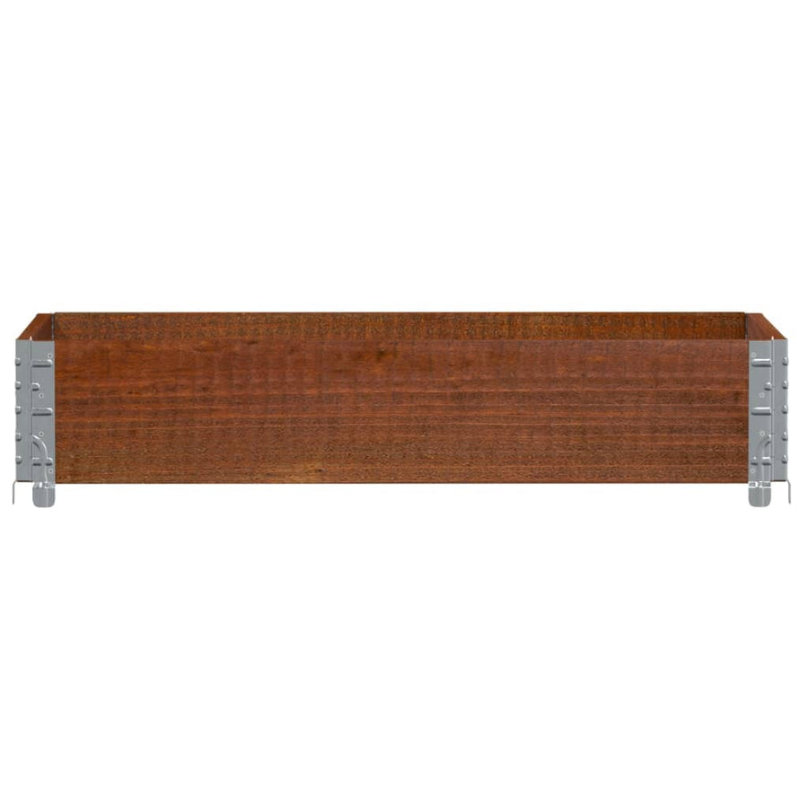 Palletopzetrand Massief Grenenhout Bruin 1