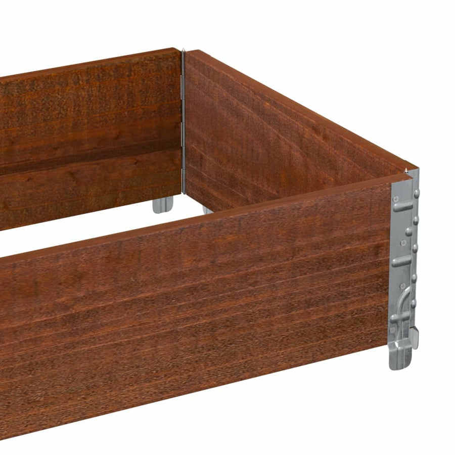 Palletopzetrand Massief Grenenhout Bruin 1