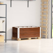 Palletopzetranden 2 st 100x50 cm massief grenenhout