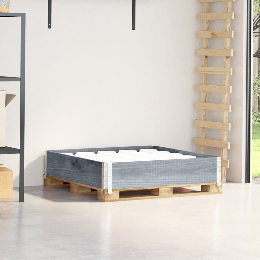 Palletopzetrand Massief Grenenhout 1