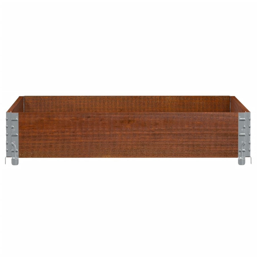 Palletopzetrand 100x100 cm massief grenenhout bruin