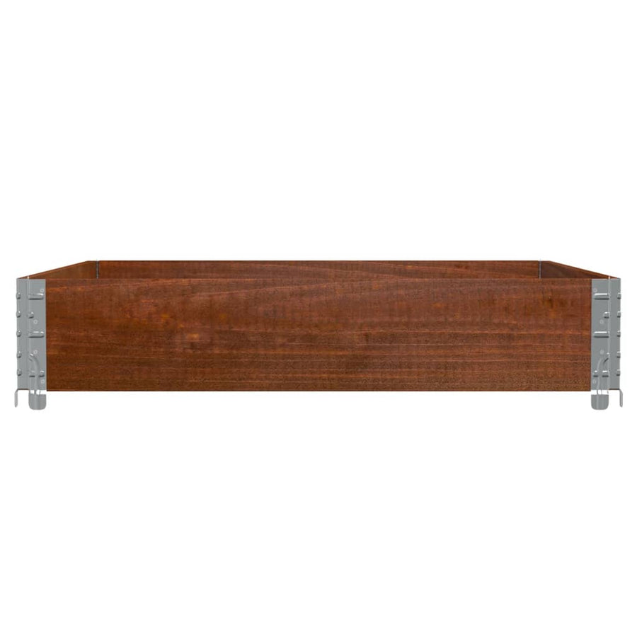Palletopzetrand 100x100 cm massief grenenhout bruin