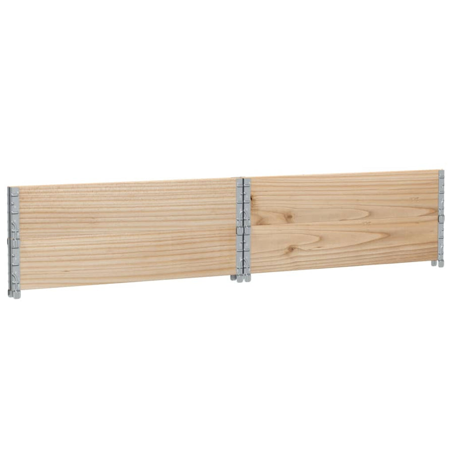 Palletopzetranden 2 st 100x100 cm massief grenenhout
