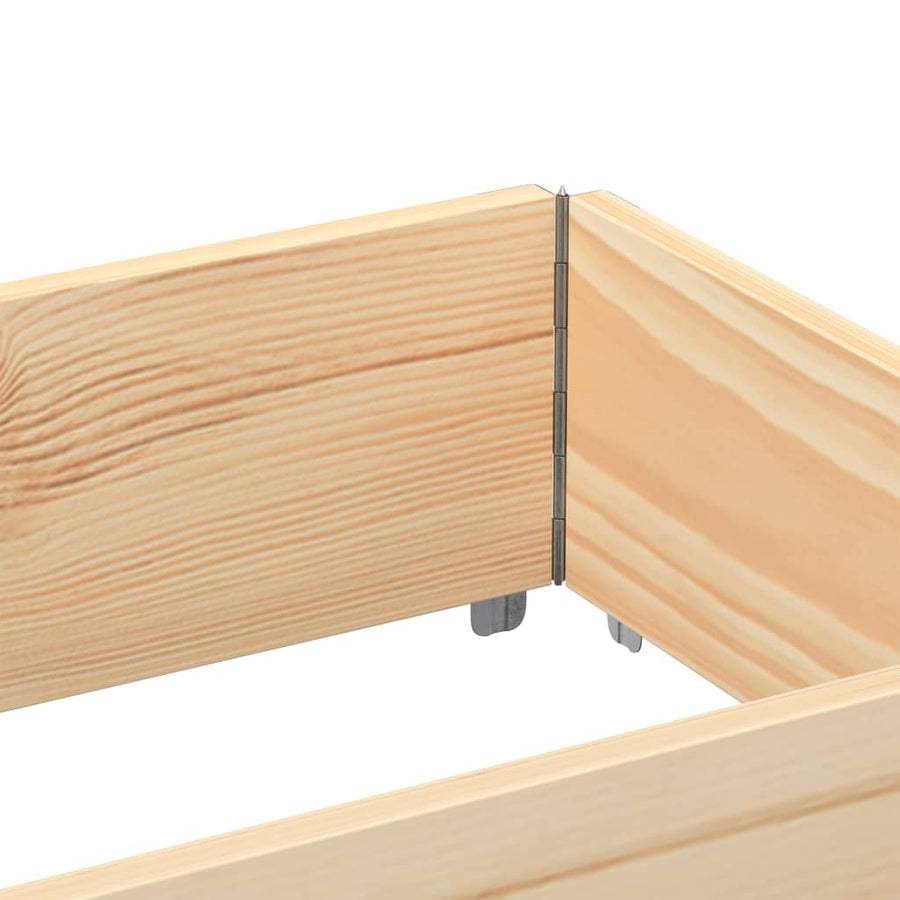 Palletopzetrand Massief Grenenhout 1