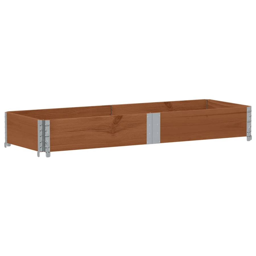 Palletopzetrand Massief Grenenhout Bruin 1