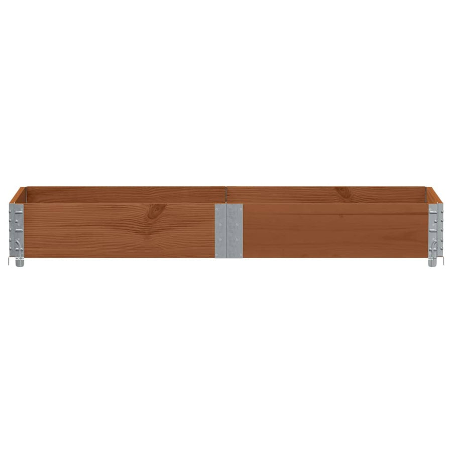 Palletopzetrand Massief Grenenhout Bruin 1