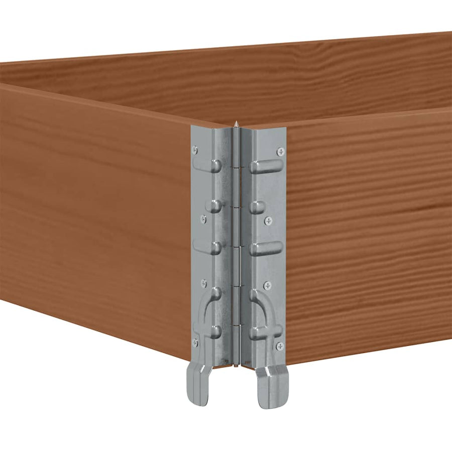 Palletopzetrand Massief Grenenhout Bruin 1