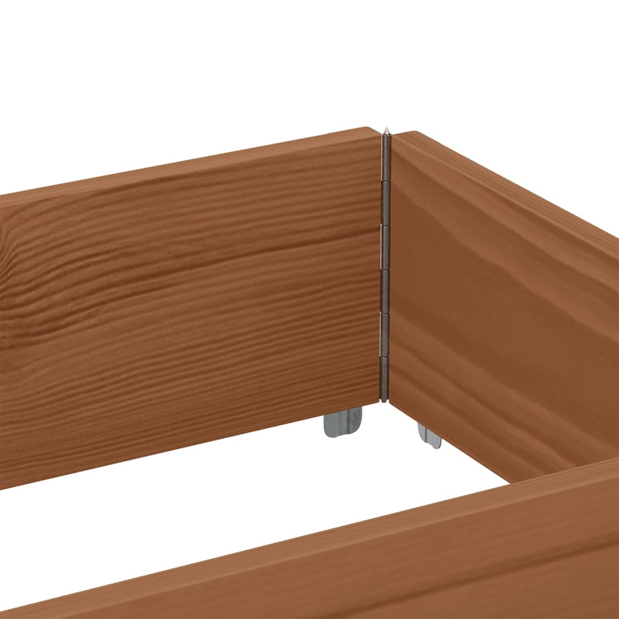 Palletopzetrand Massief Grenenhout Bruin 1