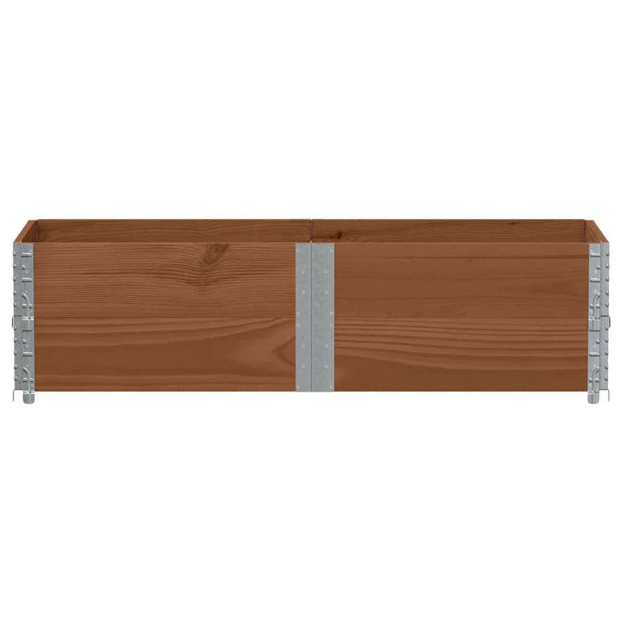 Palletopzetranden Massief Grenenhout Bruin 2