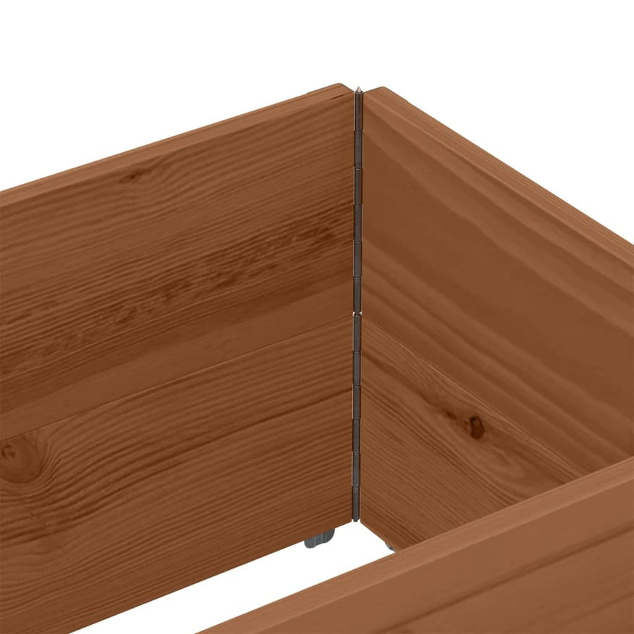 Palletopzetranden Massief Grenenhout Bruin 2