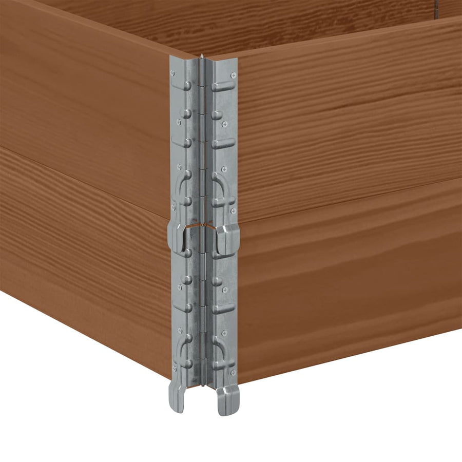 Palletopzetranden Massief Grenenhout Bruin 2