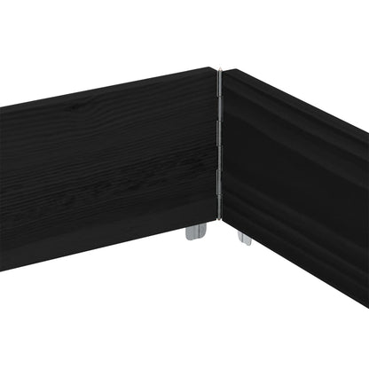 Palletopzetrand 150x100 cm massief grenenhout zwart