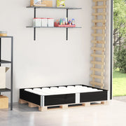 Palletopzetrand 150x100x21,5 cm massief grenenhout zwart