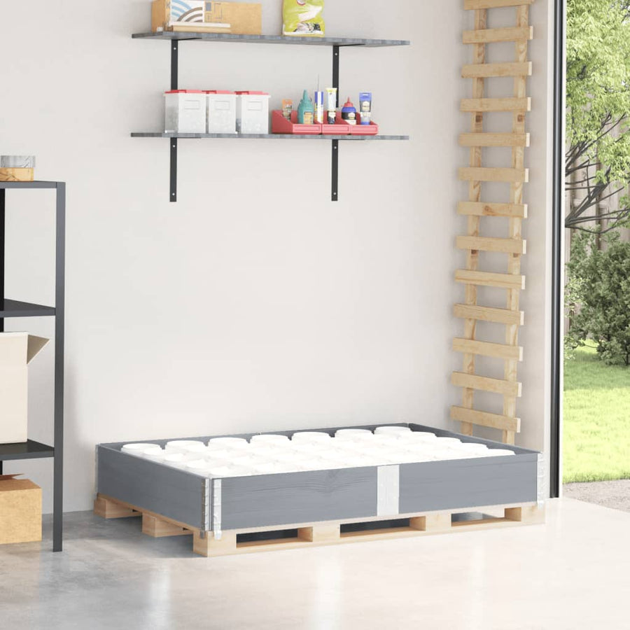 Palletopzetrand Massief Grenenhout 1