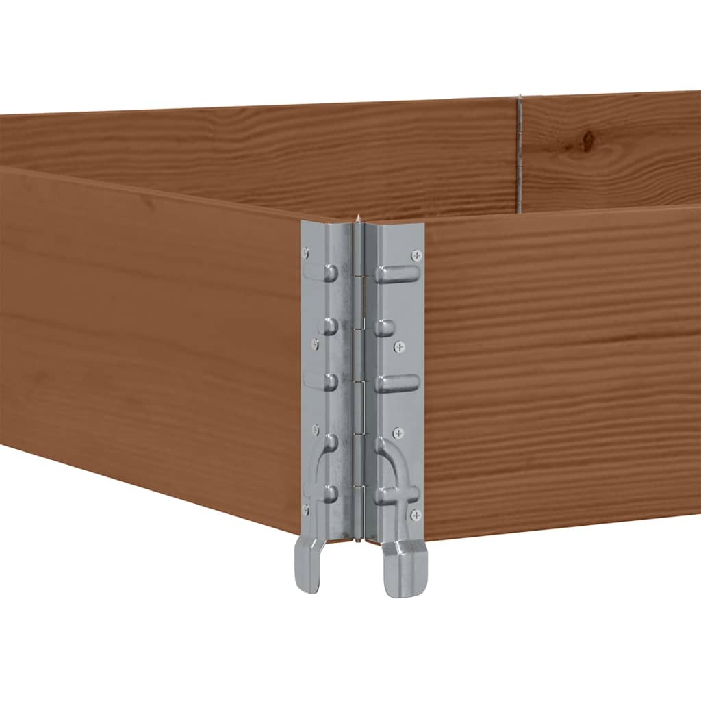 Palletopzetrand 150x100 cm massief grenenhout bruin