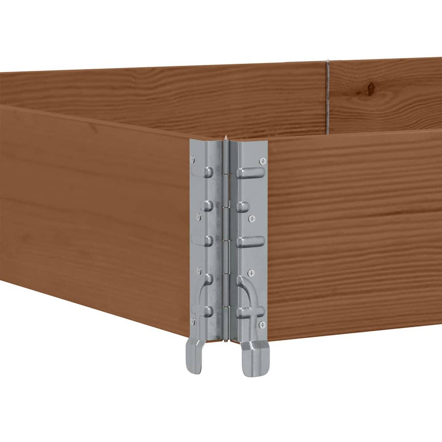 Palletopzetrand 150x100 cm massief grenenhout bruin