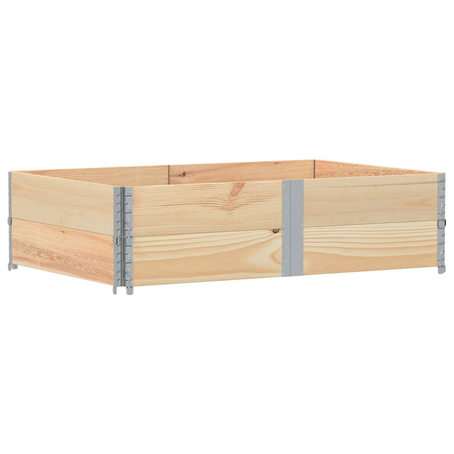 Palletopzetranden 2 st 150x100 cm massief grenenhout