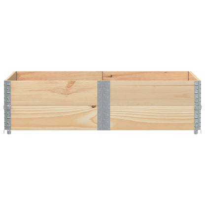 Palletopzetranden 2 st 150x100 cm massief grenenhout