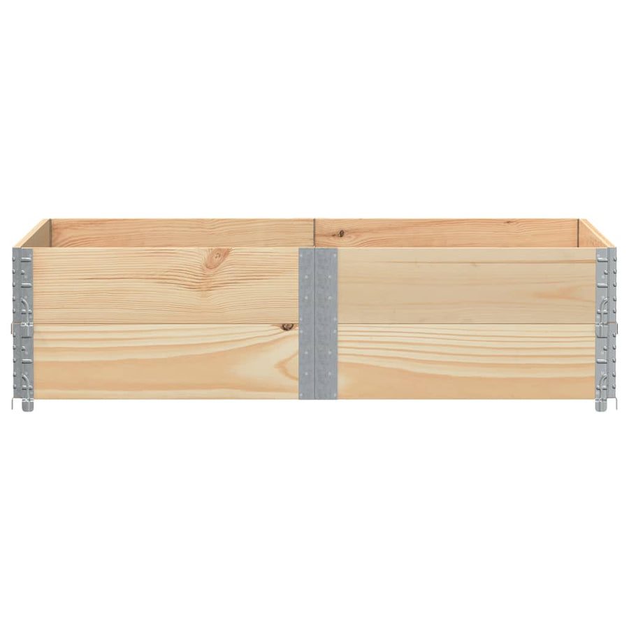 Palletopzetranden 2 st 150x100 cm massief grenenhout