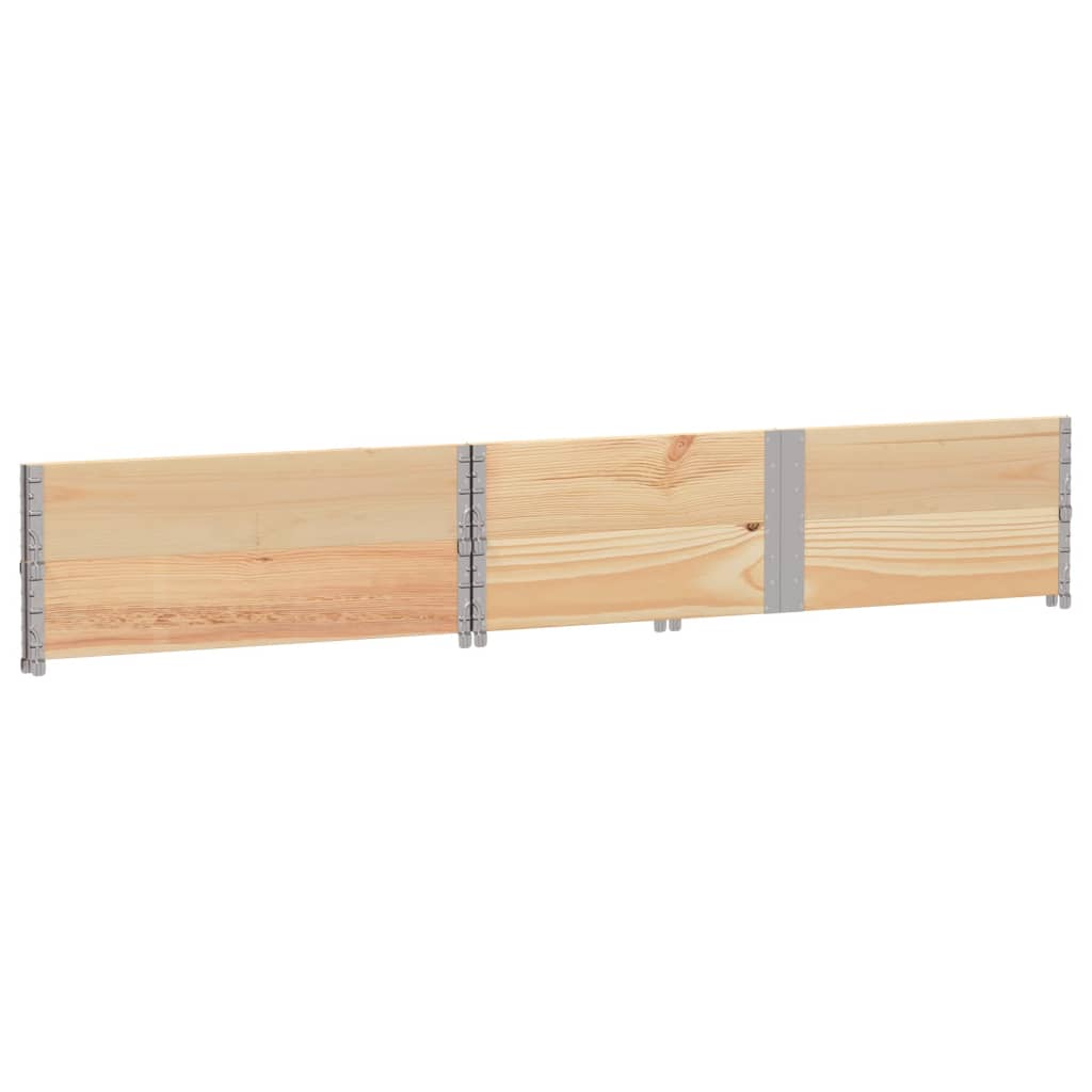 Palletopzetranden 2 st 150x100 cm massief grenenhout